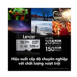 Thẻ nhớ MicroSDXC Lexar Professional Silver Plus UHS-I U3 205MB/s -  Hỗ Trợ Quay 4K Ultra HD, Chống Nước, Chống Sốc 2