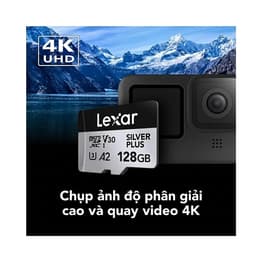 Thẻ nhớ MicroSDXC Lexar Professional Silver Plus UHS-I U3 205MB/s -  Hỗ Trợ Quay 4K Ultra HD, Chống Nước, Chống Sốc 3
