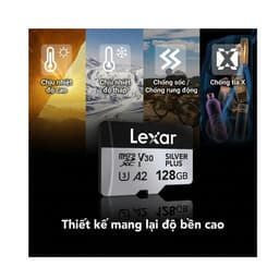 Thẻ nhớ MicroSDXC Lexar Professional Silver Plus UHS-I U3 205MB/s -  Hỗ Trợ Quay 4K Ultra HD, Chống Nước, Chống Sốc 5