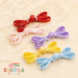 (COMBO 3 CÁI) Nút Tàu Trái Tim Kết Kiểu Cổ Trang Phụ Kiện Thêu Tay May Áo Sườn Xám Áo Dài Trung Hoa Hán Phục 6