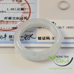 Nhẫn Cẩm Thạch Phớt Xanh Táo, type A, nhiều kích thước tại Nông Trại Cười - Thời trang độc đáo cho bạn! 1