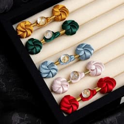Nút HOA MẠN ĐÀ LA phụ kiện cài áo phong cách cổ trang 7