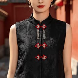 Nút NGỌC TRAI VÂN MÂY - Không Tua phụ kiện cài áo phong cách cổ trang 2