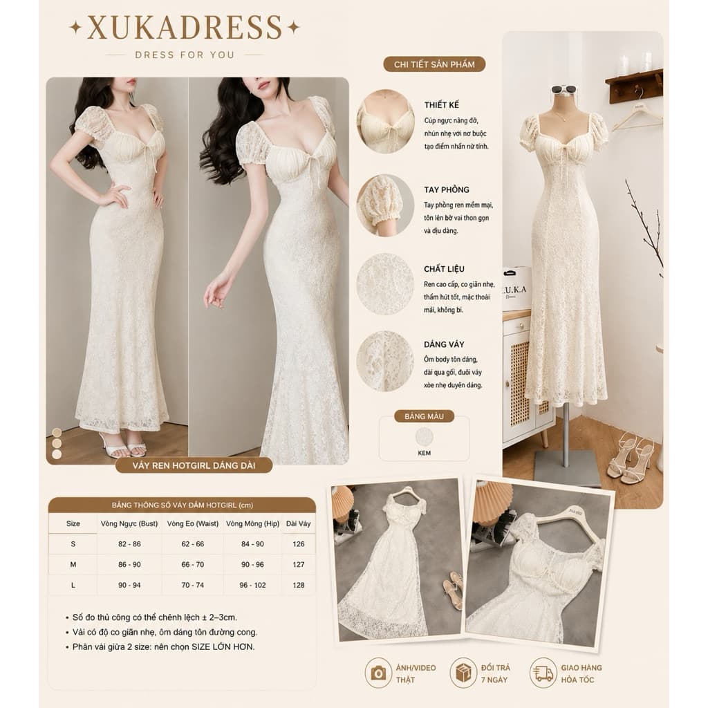 Body ren kem tôn dáng sang chảnh xukadress