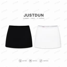 [VẢI KHÔNG XÙ] Chân Váy Trơn Ngắn Chữ A Dáng Ôm Chất Nỉ 2 Da Co Giãn, Tôn Dáng, Mềm Mại JUSTDUN H81 9