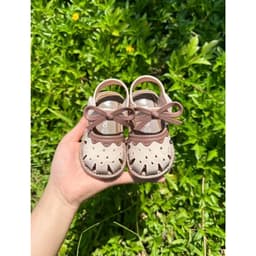 [Phom To Lùi Size] Dép Sandal Búp Bê Mũi Kín Cho Bé Gái Tập Đi Từ 6 Tháng Đến 3 Tuổi Phong Cách Công Chúa Tiểu Thư [BB2] 6