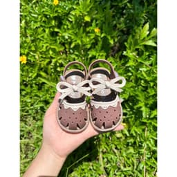 [Phom To Lùi Size] Dép Sandal Búp Bê Mũi Kín Cho Bé Gái Tập Đi Từ 6 Tháng Đến 3 Tuổi Phong Cách Công Chúa Tiểu Thư [BB2] 7