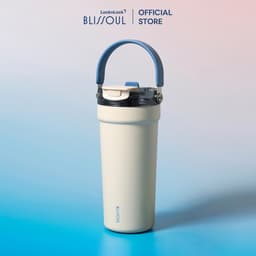 Ly giữ nhiệt thép phủ sứ LocknLock Blissoul Cafe Ceramic Tumbler 700ml LHC4440IVY Màu Ngà - Hàng Chính Hãng - JoyMall 1