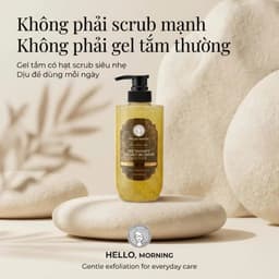 Sữa Tắm Tẩy Tế Bào Chết 2IN1 Hello Morning Hương Chanh Tây 500ml - Sáng Da Mịn Màng, Thơm Mát 7