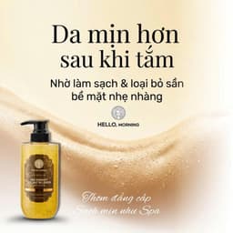 Sữa Tắm Tẩy Tế Bào Chết 2IN1 Hello Morning Hương Chanh Tây 500ml - Sáng Da Mịn Màng, Thơm Mát 3