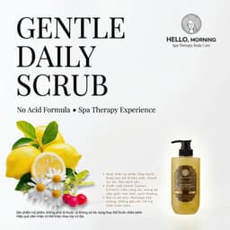 Sữa Tắm Tẩy Tế Bào Chết 2IN1 Hello Morning Hương Chanh Tây 500ml - Sáng Da Mịn Màng, Thơm Mát 9
