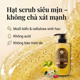 Sữa Tắm Tẩy Tế Bào Chết 2IN1 Hello Morning Hương Chanh Tây 500ml - Sáng Da Mịn Màng, Thơm Mát 2