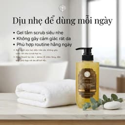 Sữa Tắm Tẩy Tế Bào Chết 2IN1 Hello Morning Hương Chanh Tây 500ml - Sáng Da Mịn Màng, Thơm Mát 6