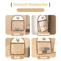 Túi lưới 1 ngăn, giỏ đựng đồ treo tường TOHA đồ lót tất vớ đa năng để đồ dùng cá nhân tiện lợi 3