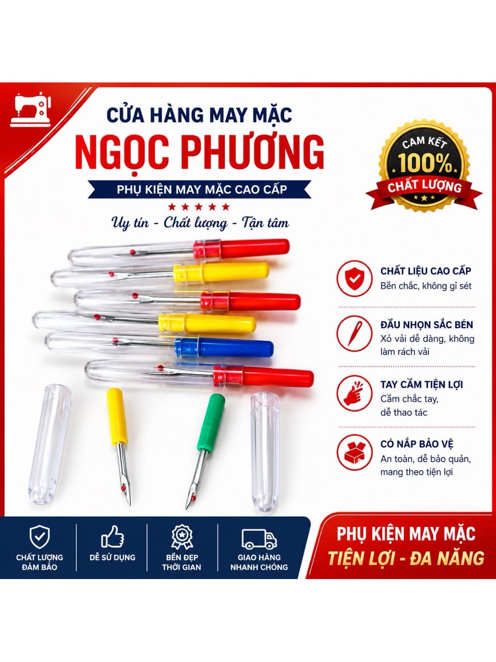 cây tháo chỉ rọc khuy nhỏ thương hiệu lý minh