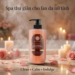 Sữa Tắm Muối Biển Rose Hello Morning 500ml- Tẩy Da Chết Nhẹ Nhàng, Dưỡng Da Mịn Màng, Hương Hoa Hồng 6