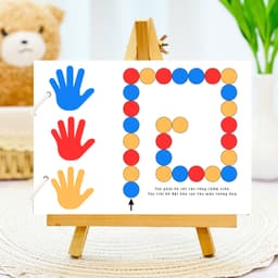 Thẻ Flash EVON BABY dạy bé tập nói - Bé Tập Phối Hợp 2 Tay Tăng Tập Trung Vận Động Tinh 4