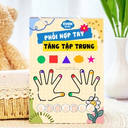 Thẻ Flash EVON BABY dạy bé tập nói - Bé Tập Phối Hợp 2 Tay Tăng Tập Trung Vận Động Tinh 1