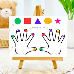 Thẻ Flash EVON BABY dạy bé tập nói - Bé Tập Phối Hợp 2 Tay Tăng Tập Trung Vận Động Tinh 5