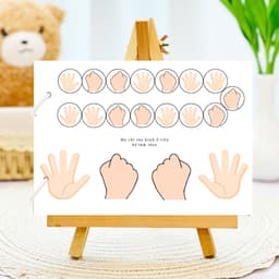 Thẻ Flash EVON BABY dạy bé tập nói - Bé Tập Phối Hợp 2 Tay Tăng Tập Trung Vận Động Tinh 6