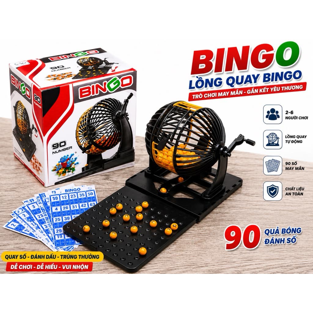 🎯 LỒNG QUAY SỐ BINGO – TRÒ CHƠI MAY MẮN SIÊU HOT