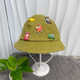 [6th-2 tuổi rưỡi ] Tuổi Nón Bucket Ô Tô và CƯ SHIN Cho Bé- Mũ Tai Bèo Hoa Tiết Xe Hơi Siêu Dễ Thương Cho Bé Trai bé gái 5