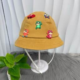 [6th-2 tuổi rưỡi ] Tuổi Nón Bucket Ô Tô và CƯ SHIN Cho Bé- Mũ Tai Bèo Hoa Tiết Xe Hơi Siêu Dễ Thương Cho Bé Trai bé gái 9