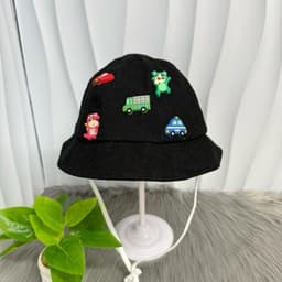 [6th-2 tuổi rưỡi ] Tuổi Nón Bucket Ô Tô và CƯ SHIN Cho Bé- Mũ Tai Bèo Hoa Tiết Xe Hơi Siêu Dễ Thương Cho Bé Trai bé gái 4