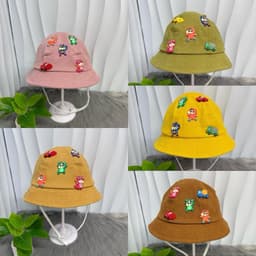 [6th-2 tuổi rưỡi ] Tuổi Nón Bucket Ô Tô và CƯ SHIN Cho Bé- Mũ Tai Bèo Hoa Tiết Xe Hơi Siêu Dễ Thương Cho Bé Trai bé gái 3