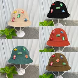 [6th-2 tuổi rưỡi ] Tuổi Nón Bucket Ô Tô và CƯ SHIN Cho Bé- Mũ Tai Bèo Hoa Tiết Xe Hơi Siêu Dễ Thương Cho Bé Trai bé gái 2