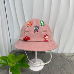 [6th-2 tuổi rưỡi ] Tuổi Nón Bucket Ô Tô và CƯ SHIN Cho Bé- Mũ Tai Bèo Hoa Tiết Xe Hơi Siêu Dễ Thương Cho Bé Trai bé gái 8