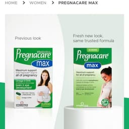 [Mẫu Mới+Date 2028] Vitamin tổng hợp Bầu Pregnacare Max 84 viên giúp mẹ bầu khỏe, không thiếu máu, đỡ nghén 1