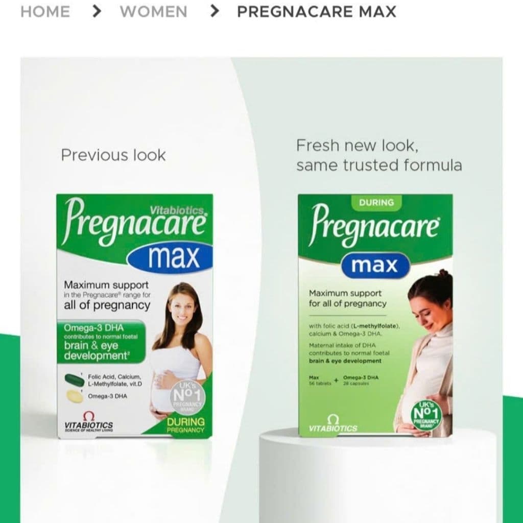 [Mẫu Mới+Date 2028] Vitamin tổng hợp Bầu Pregnacare Max 84 viên giúp mẹ bầu khỏe, không thiếu máu, đỡ nghén
