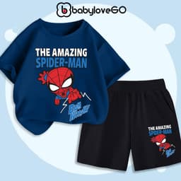 Đồ bộ bé trai BabyloveGO 2026 quần áo cho bé chất thun cotton mềm mịn thoáng mát in hình độc đáo 8