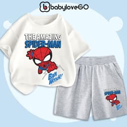Đồ bộ bé trai BabyloveGO 2026 quần áo cho bé chất thun cotton mềm mịn thoáng mát in hình độc đáo 7