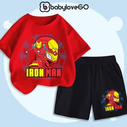Đồ bộ bé trai BabyloveGO 2026 quần áo cho bé chất thun cotton mềm mịn thoáng mát in hình độc đáo 4