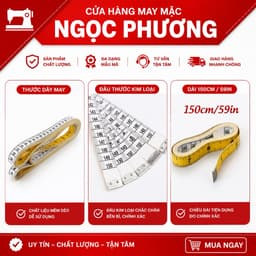Thước Dây Đức Cao Cấp 2 Mặt Inch Cm Dài 150cm – Phụ Kiện Đo Cắt May Chính Hãng (Comb0 2,5 cái) 1