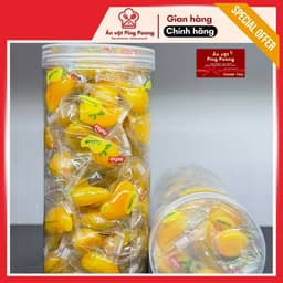 [500G] Kẹo Dẻo Xoài Vietthai, Kẹo Dẻo Cốt Trái Cây Bóc Vỏ, Kẹo Dẻo Trái Cây Tạo Hình Trái Xoài 2