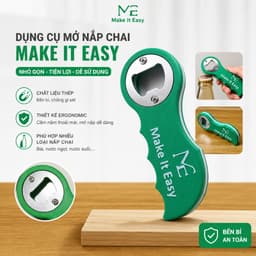 Dụng Cụ Mở Nắp Chai MakeItEasy In 3D Cao Cấp, Độc Đáo, Bền Đẹp, Nhỏ Gọn 12x5cm 1
