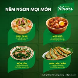 Hạt Nêm Knorr Thịt Thăn Xương Ống & Tủy 1.8kg 5