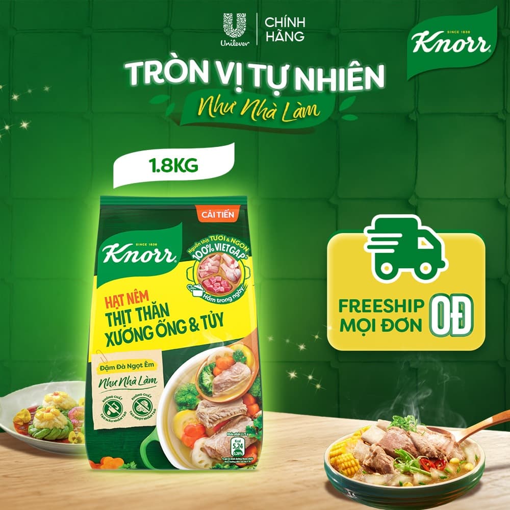 Hạt Nêm Knorr Thịt Thăn Xương Ống & Tủy 1.8kg