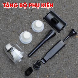 Máy hút thổi bụi dùng pin mini BS BOSSUN BS-VC07HB, Lực 7kpa, Vừa thổi vừa hút, Đi kèm 3 lõi lọc 6