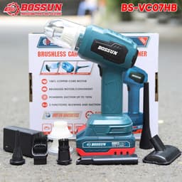 Máy hút thổi bụi dùng pin mini BS BOSSUN BS-VC07HB, Lực 7kpa, Vừa thổi vừa hút, Đi kèm 3 lõi lọc 7