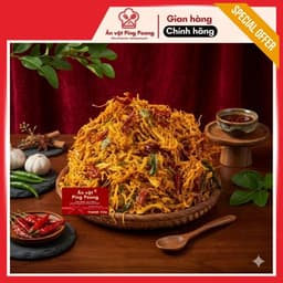 Khô Gà Lá Chanh Đặc Biệt Cao Cấp, Khô Gà Không Bột, Khô Gà Xé Ăn Liền, Sợi Mềm Đậm Vị Biếu Tết 2