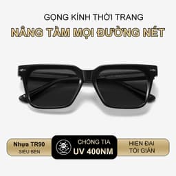 Kính râm mát thời trang nam nữ NARO EYEWEAR dáng vuông cổ điển chống tia UV bảo vệ mắt lái xe 8640 3