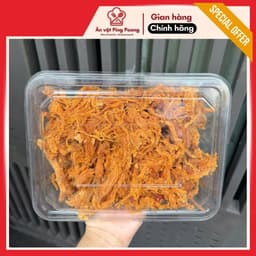 Khô Heo Cháy Tỏi Phi Lát, Khô Lợn Sấy Mĩ Tỏi Lát Phi, Khô Heo Sợi Mềm VỊ Thơm Ngon Nhâm Nhi Tết 2
