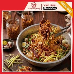 Khô Heo Cháy Tỏi Phi Lát, Khô Lợn Sấy Mĩ Tỏi Lát Phi, Khô Heo Sợi Mềm VỊ Thơm Ngon Nhâm Nhi Tết 5