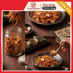 Khô Heo Cháy Tỏi Phi Lát, Khô Lợn Sấy Mĩ Tỏi Lát Phi, Khô Heo Sợi Mềm VỊ Thơm Ngon Nhâm Nhi Tết 6