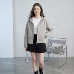 Áo Khoác Nữ Breeze Cotton Kaki Chống Nắng UV UPF50+ - Hoodie Dáng Rộng Thoáng Mát Mùa Hè 4