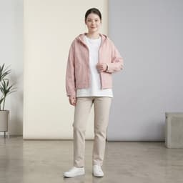 Áo Khoác Nữ Breeze Cotton Kaki Chống Nắng UV UPF50+ - Hoodie Dáng Rộng Thoáng Mát Mùa Hè 9